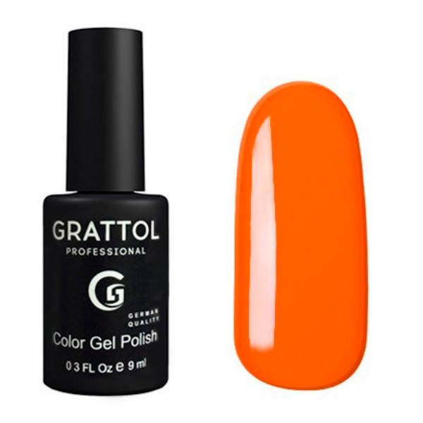 Гель-лак Grattol GTC029 Orange Red, 9 мл
