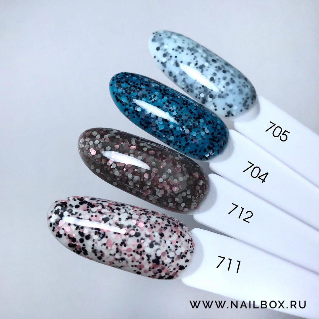Гель-лак Nail Republic Stone Crumb №704 (Снежное море), 10 мл