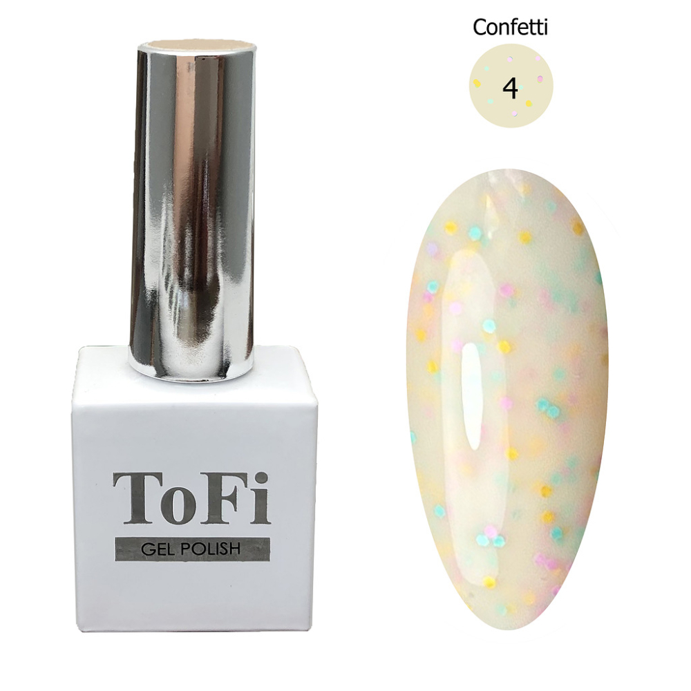 Камуфлирующая база Color Base Confetti ToFi №004 10 мл