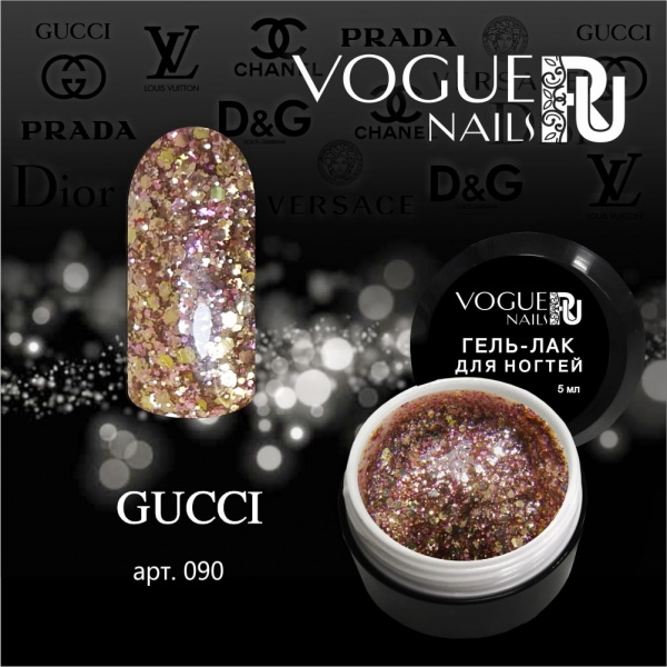 Гель-лак Vogue Nails №090 (Gucci) в баночке, 5 мл