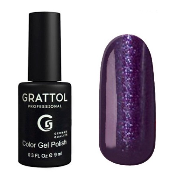 Гель-лак Grattol GTC091 Shining Purple, 9 мл