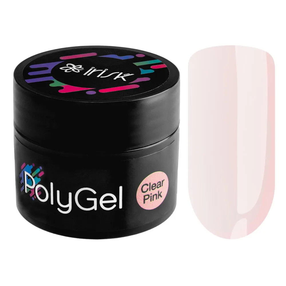 Полигель PolyGel IRISK М130-04-03 Clear Pink (в банке), 20 гр