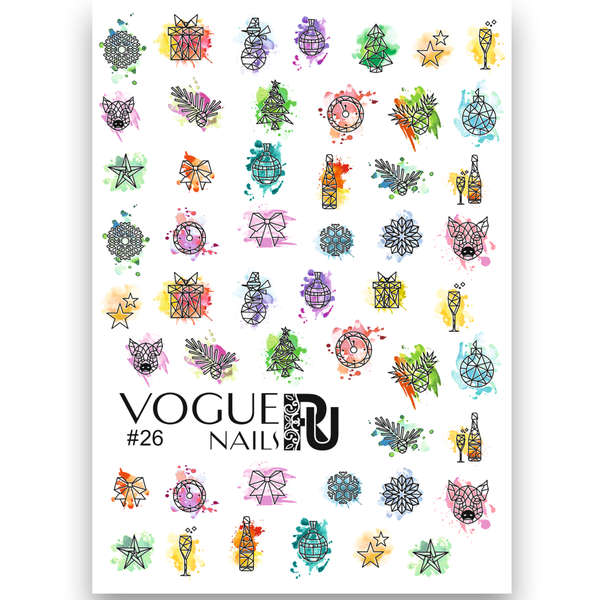 Слайдер-дизайн Vogue Nails №026, арт. СЛ26