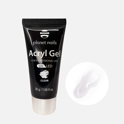 Акригель Acryl Gel Planet Nails прозрачный 30 г арт. 11511