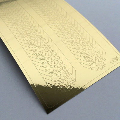 Металлизированные наклейки Metallic stickers №102 (золото)