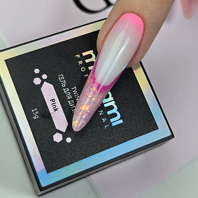 Моделирующий гель Monami Twinkle Gel Pink 15 г