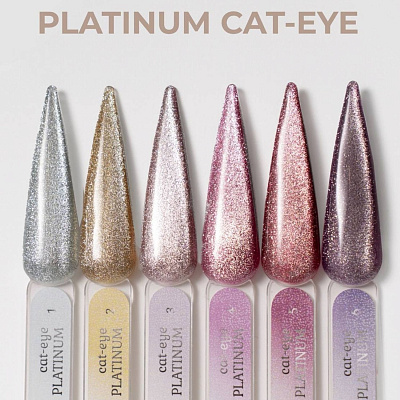 Гель-лак кошачий глаз IVA Nails Platinum cat-eye №1 8 мл