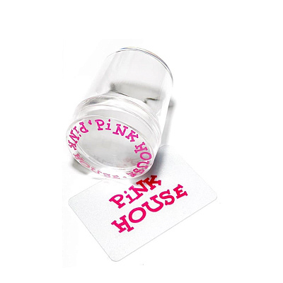 Штамп для стемпинга со скрапером Pink House РН02 прозрачный