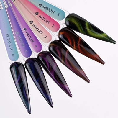 Гель-лак кошачий глаз IVA Nails Pavlin №1 8 мл