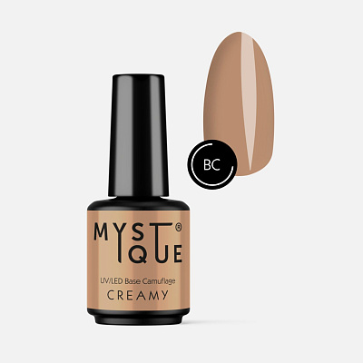 Камуфлирующая база для гель-лака Mystique Creamy 15 мл