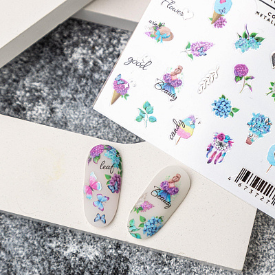 Наклейки Combi Metallic NogteModa №124