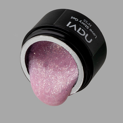 Моделирующий гель NAVI с блестками Love Story Gel 15 15 мл