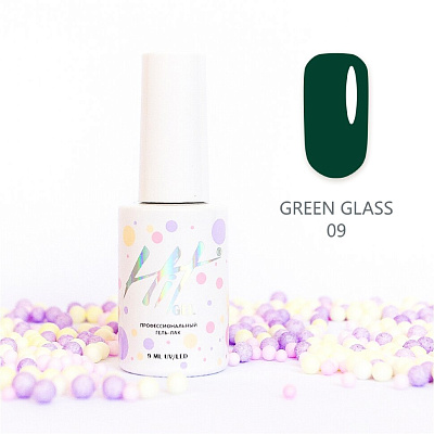 Гель-лак HIT Желто-зеленая коллекция №09 (Green glass), 9 мл