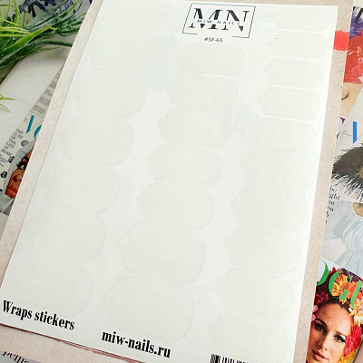 Пленки для дизайна ногтей Miw Nails Wraps stickers SF-65