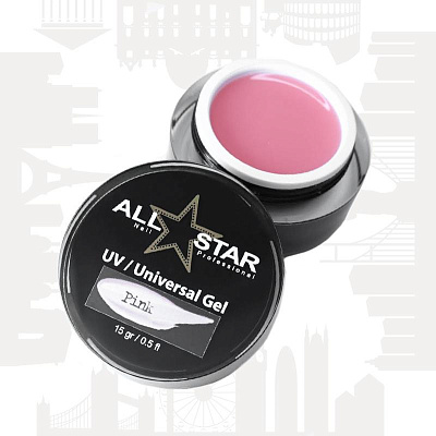 Гель UV-Universal Gel All Star розовый (Pink), 15 г