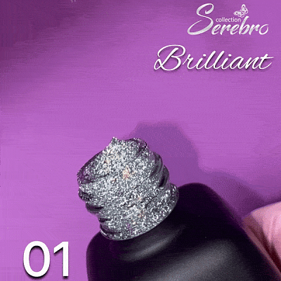 Гель-лак Serebro Brilliant №01 11 мл