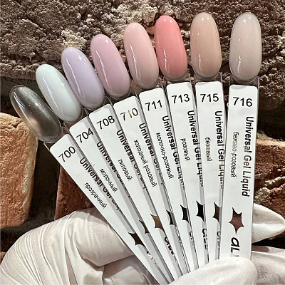 Жидкий гель Universal Gel Liquid All Star 711 Milky Pink 30 г