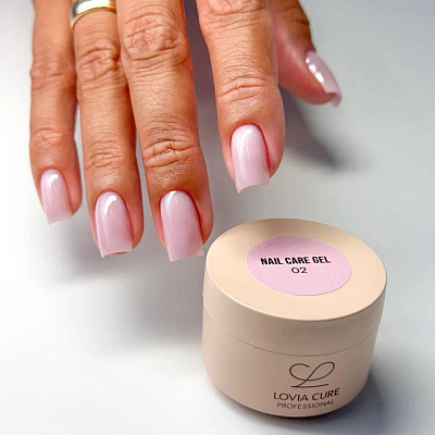 Моделирующий гель LOVIA CURE с кератином и кальцием Nail Care Gel  №02 15 мл