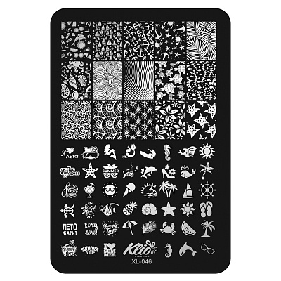 Пластина для стемпинга Klio professional XL-046