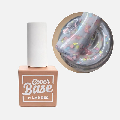 База цветная для гель-лака Potal Base Lakres BabyBum White 10 мл❗️ВНИМАНИЕ❗️СРОК ГОДНОСТИ 09.2026