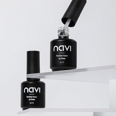 Прозрачная универсальная каучуковая база NAVI Rubber Base 15 мл