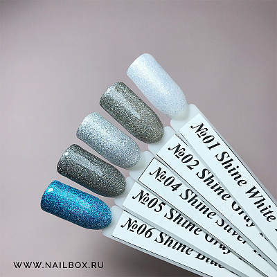Гель-лак HIT Блестящая коллекция №01 (Shine White), 9 мл