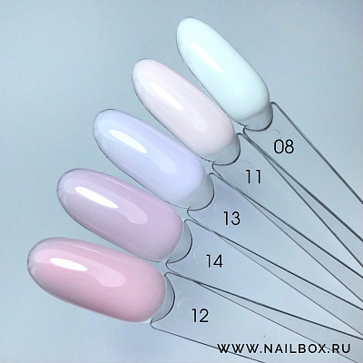 Камуфлирующая каучуковая Rubber-база для гель-лака Grattol Milky Base Camouflage №14 (GTBC14), 9 мл