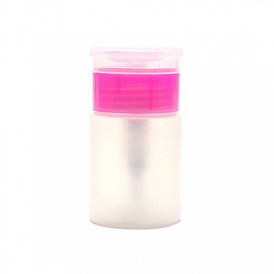 Дозатор пластиковый с помпой TNL P9-19 розовый ободок, 60 мл