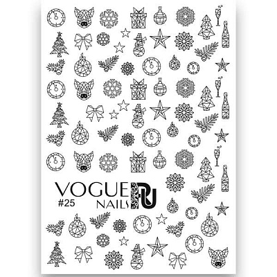 Слайдер-дизайн Vogue Nails №025, арт. СЛ25