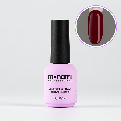 Гель-лак Monami Pedicure collection 03 бордовый, 8 мл