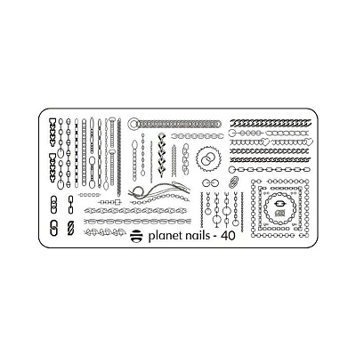 Пластина для стемпинга Planet nails №40 арт.23088/40