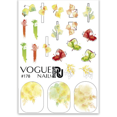 Слайдер-дизайн Vogue Nails №178, арт. СЛ178