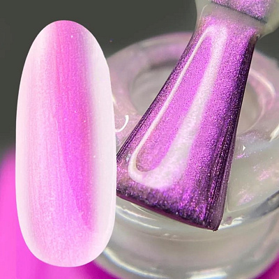 Топ для гель-лака с эффектом втирки розовый Riviere Pink Lovely 7 мл