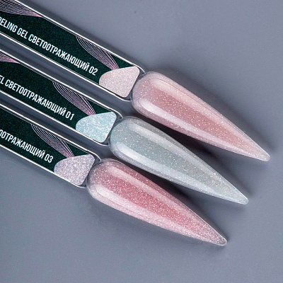 Моделирующий светоотражающий гель Modeling Gel Serebro №02 15 мл