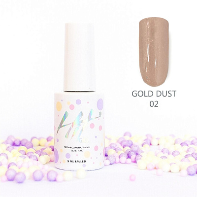 Гель-лак HIT Gold dust №02, 9 мл