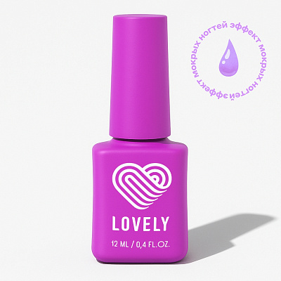 Топ без липкого слоя Lovely Aqua «эффект мокрых ногтей» 12 мл