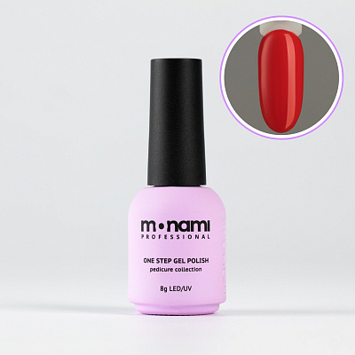 Гель-лак Monami Pedicure collection 04 красный, 8 мл