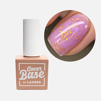 Камуфлирующая база для гель-лака Cover Base Lakres Potal Rose, 10 мл