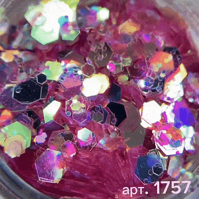 Шестигранники микс Крылья феи №1757 Zoo Nail Art 2 г крупные