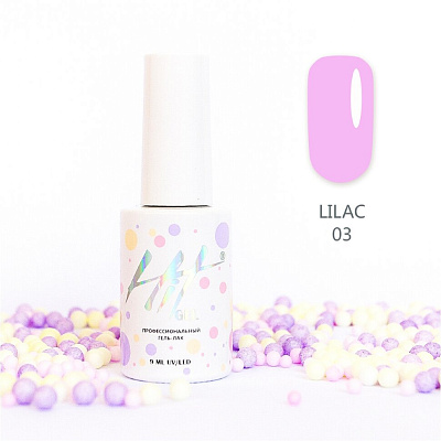 Гель-лак HIT Сиренево-фиолетовая коллекция №03 (Lilac), 9 мл