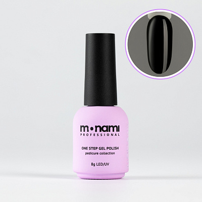 Гель-лак Monami Pedicure collection 01 черный, 8 мл