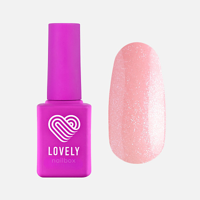 База камуфлирующая с шиммером Lovely BS02 оттенок розовый, 12 мл