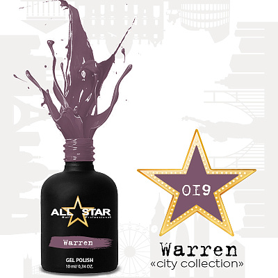 Гель-лак All Star №019 Warren, 10 мл