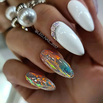 Битое стекло №1034 Zoo Nail Art (лента 20х4 см)