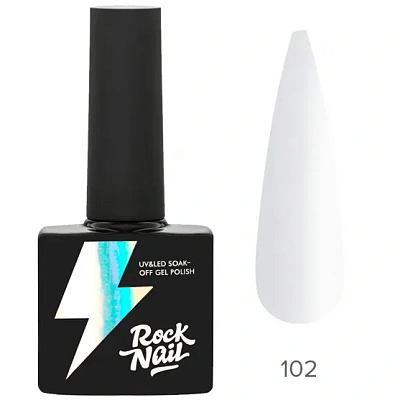 Гель-лак RockNail №102 Basic (Ultra White) 10 мл