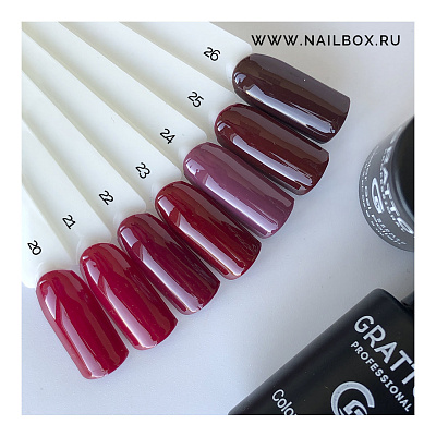 Гель-лак Grattol GTC023 Red Brown, 9 мл