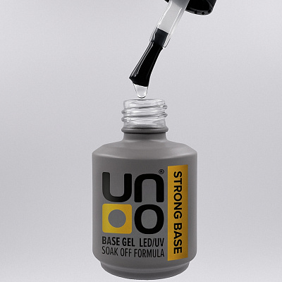 База для гель-лака UNO Strong Base прозрачная 16 г
