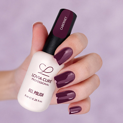 Гель-лак LOVIA CURE 344 Cabernet 8 мл