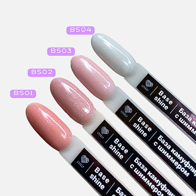 База камуфлирующая с шиммером Lovely BS04 оттенок молочный, 12 мл