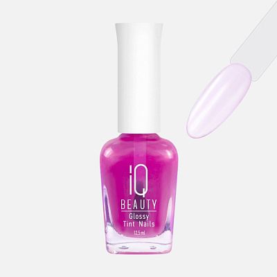 Лак-тинт с AHA-кислотами IQ Beauty Glossy Tint Nails 02 Magenta Ice 12,5 мл